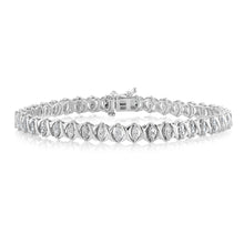 Load image into Gallery viewer, 0.95 Carat Diamond Tennis Bracelet in Sterling Silver