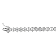 Load image into Gallery viewer, 0.95 Carat Diamond Tennis Bracelet in Sterling Silver