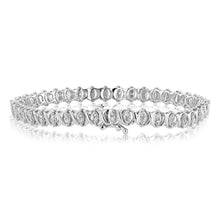 Load image into Gallery viewer, 0.95 Carat Diamond Tennis Bracelet in Sterling Silver