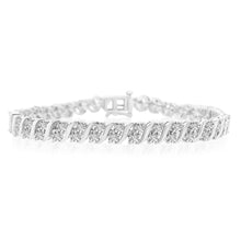 Load image into Gallery viewer, 0.95 Carat Diamond Tennis Bracelet in Sterling Silver