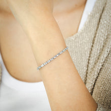 Load image into Gallery viewer, 0.95 Carat Diamond 19cm Bracelet in Sterling Silver