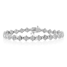Load image into Gallery viewer, 0.95 Carat Diamond Bracelet in Sterling Silver