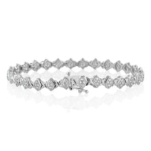 Load image into Gallery viewer, 0.95 Carat Diamond Bracelet in Sterling Silver