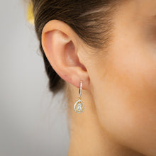 Load image into Gallery viewer, 1/2 Carat Earring &amp; Pendant Set in Gold Plated Sterling Silver on 45cm Chain