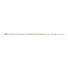 Load image into Gallery viewer, 0.95 Carat Diamond Tennis 18.5cm Bracelet in Gold Plated Silver