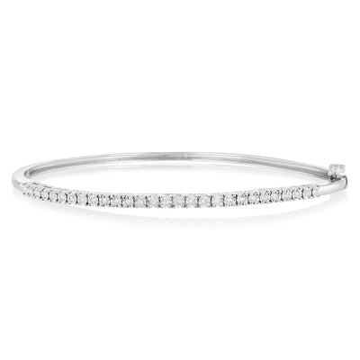 1/5 Carat Natural Diamond in Sterling Silver