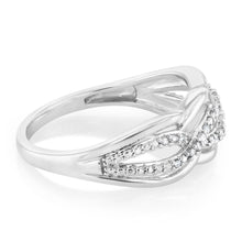 Load image into Gallery viewer, 1/10 Carat Diamond Dress Ring in Sterling Silver