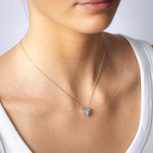 Load image into Gallery viewer, 1/10 Carat Diamond Pendant on 45cm Chain in Sterling Silver