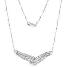 Load image into Gallery viewer, 0.95 Carat Diamond Necklace in Sterling Silver