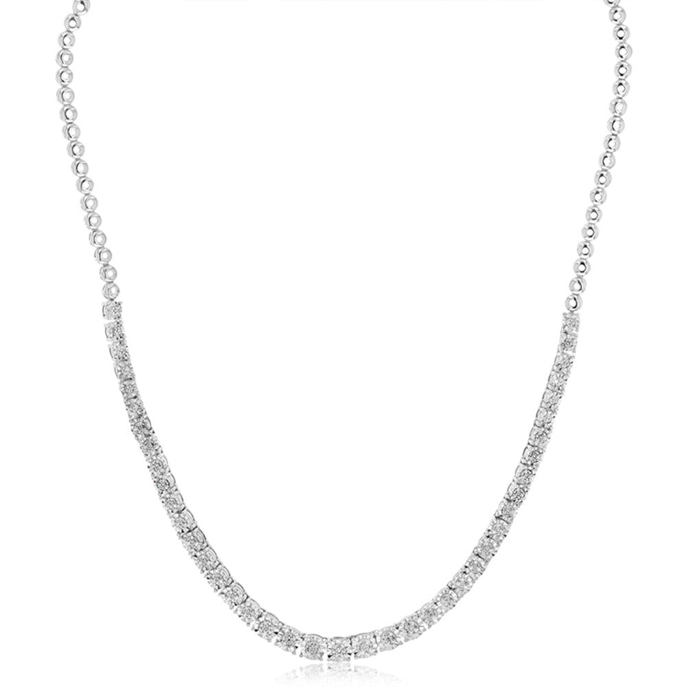 1/3 Carat Diamond Necklace 45cm in Sterling Silver
