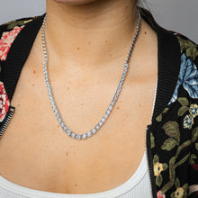 Load image into Gallery viewer, 1/3 Carat Diamond Necklace 45cm in Sterling Silver