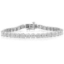 Load image into Gallery viewer, 1/5 Carat Diamond 18cm Tennis Bracelet  in Sterling Silver