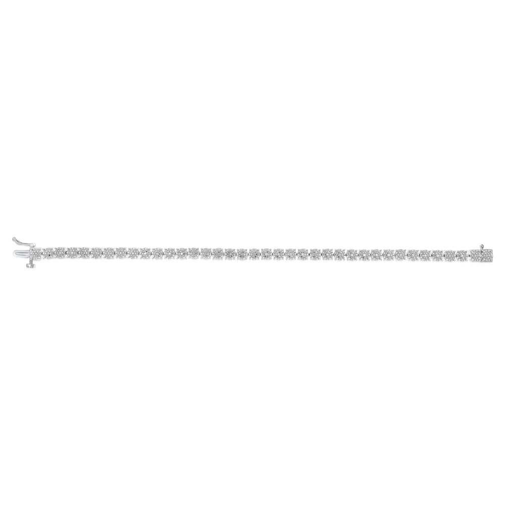 1/5 Carat Diamond 18cm Tennis Bracelet  in Sterling Silver