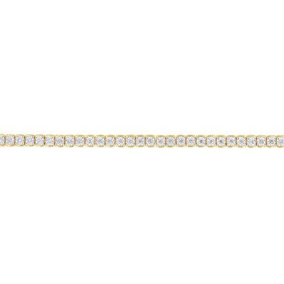 1/2 Carat Diamond 18cm Bracelet in Gold Plated Silver