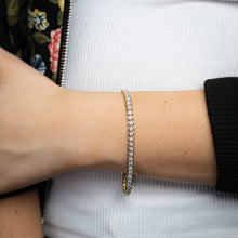 Load image into Gallery viewer, 1/2 Carat Diamond 18cm Bracelet in Gold Plated Silver
