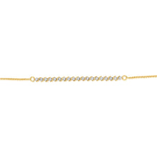 Load image into Gallery viewer, 16 Diamonds Gold Plated Silver