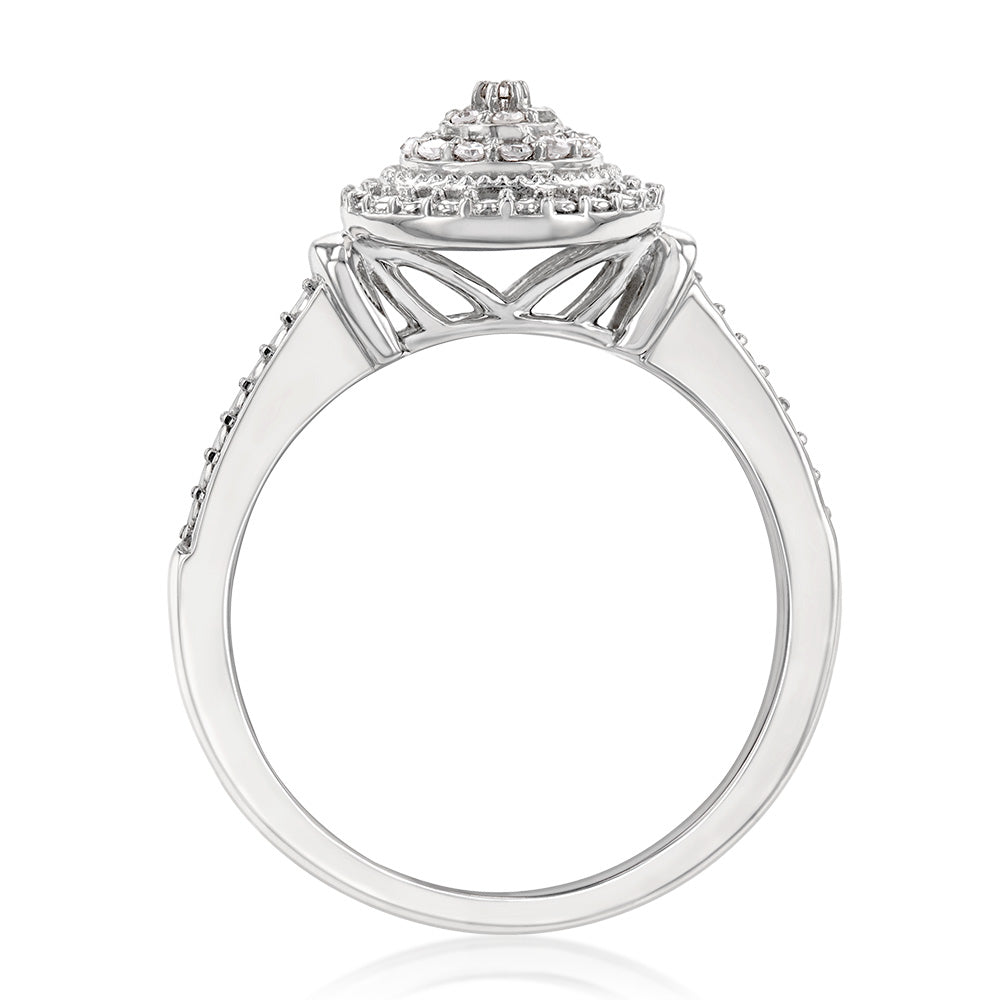 Luminesce Lab Grown Diamond Ring in Silver