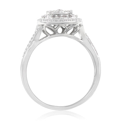 Luminesce Lab Grown Diamond 1/4 Carat Dress Ring in Sterling Silver