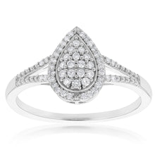 Load image into Gallery viewer, Luminesce Lab Grown Diamond Silver 1/4 Carat Dress Ring