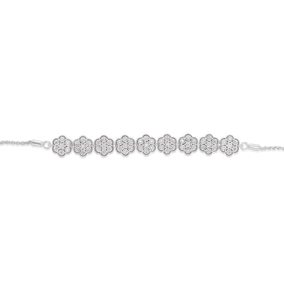 Luminesce Lab Grown 1/5 Carat Diamond Bolo Bracelet in Sterling Silver