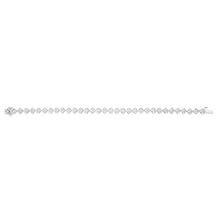 Load image into Gallery viewer, Luminesce Lab Grown Flower Shaped 1/5 Carat Diamond Bracelet in Sterling Silver