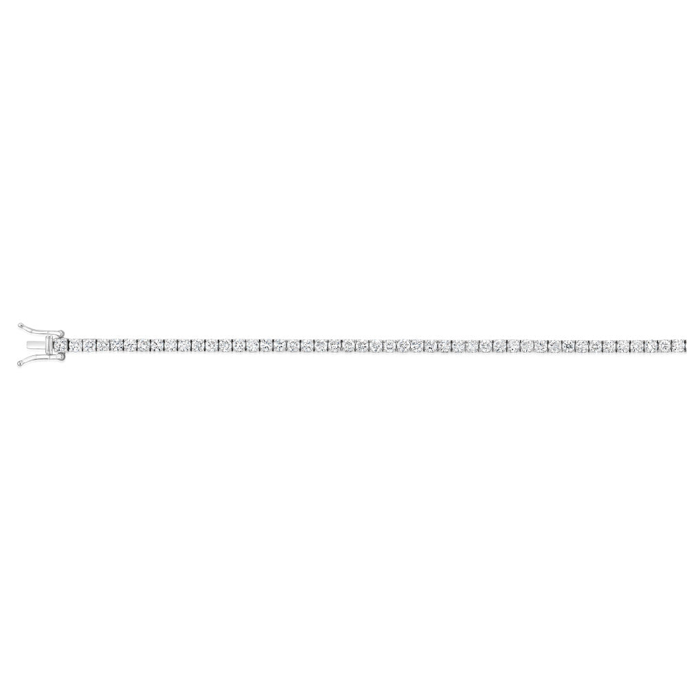 Luminesce Lab Grown 5 Carat Diamond Tennis Bracelet in Sterling Silver