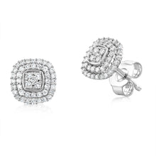 Load image into Gallery viewer, Luminesce Lab Grown 1/4 Carat Diamond Stud Earrings in Sterling Silver