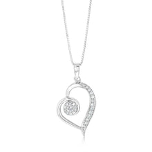 Load image into Gallery viewer, Luminesce Lab Grown 1/4 Carat Diamond Pendant on Chain in Sterling Silver