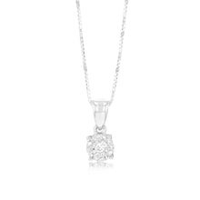 Load image into Gallery viewer, Luminesce Lab Grown 13 Diamonds in Sterling Silver Pendant