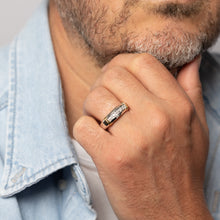 Load image into Gallery viewer, Luminesce Lab Grown 1/5 Carat Diamond Channel Gents Ring in Sterling Silver