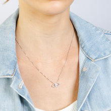 Load image into Gallery viewer, Luminesce Lab Grown 1/4 Carat Diamond Evil Eye Pendant in Sterling Silver