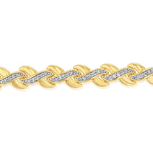 Load image into Gallery viewer, Luminesce Lab Grown 0.40 Carat Tennis Diamond Bracelet in Gold Plated Silver 17.5CM