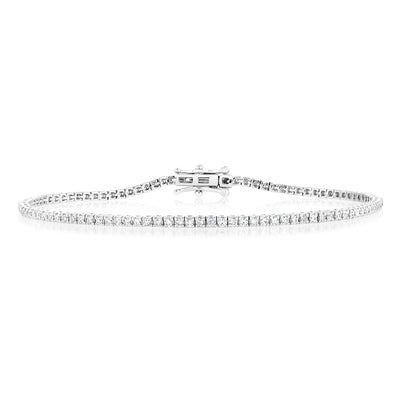 Luminesce Lab Grown 1 Carat Diamond Tennis Bracelet in Sterling Silver