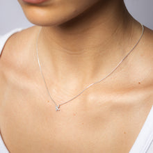 Load image into Gallery viewer, Luminesce Lab Grown Diamond "K" Pendant on Adjustable 40-45cm Chain Set in Sterling Silver