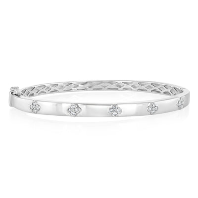Luminesce Lab Grown 1/3 Carat Diamond Bangle in Sterling Silver