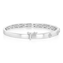 Load image into Gallery viewer, Luminesce Lab Grown 1/3 Carat Diamond Bangle in Sterling Silver