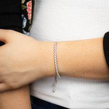 Load image into Gallery viewer, Luminesce Lab Grown 3/4 Carat Diamond Slider Bracelet in Sterling Silver