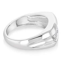 Load image into Gallery viewer, Luminesce Lab Grown 1 Carat Diamond Gents Ring in Sterling Silver