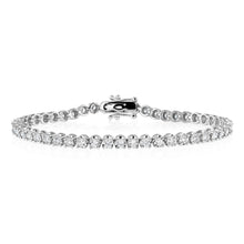 Load image into Gallery viewer, Luminesce Lab Grown 2.00 Carat Diamond Tennis Bracelet in Sterling Silver