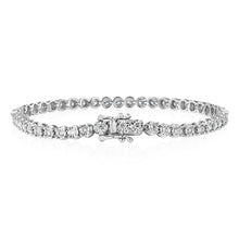 Load image into Gallery viewer, Luminesce Lab Grown 2.00 Carat Diamond Tennis Bracelet in Sterling Silver