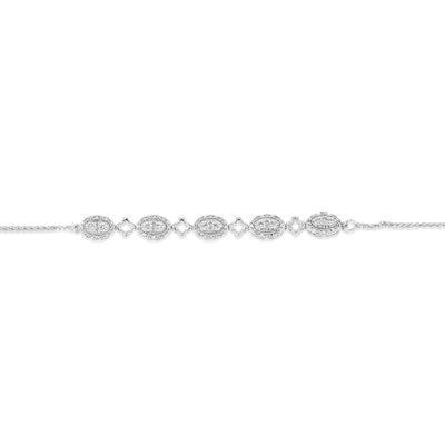 Luminesce Lab Grown 1/5 Carat Diamond Bracelet in Sterling Silver