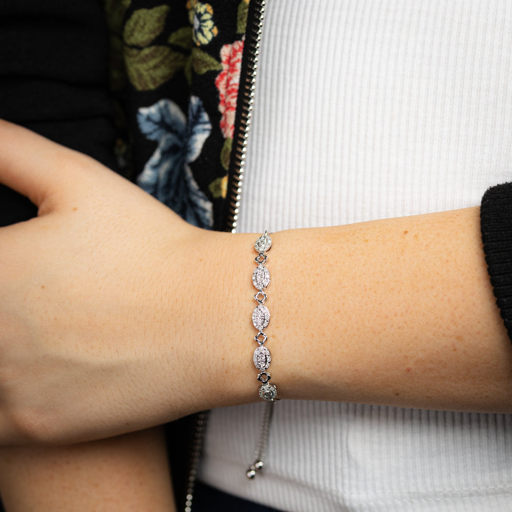 Luminesce Lab Grown 1/5 Carat Diamond Bracelet in Sterling Silver