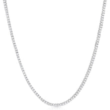 Load image into Gallery viewer, Luminesce Lab Grown 6 Carat Diamond Adjustable Tennis Necklace in Sterling SIlver