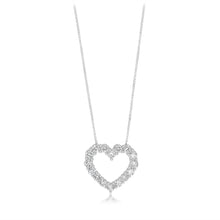 Load image into Gallery viewer, Luminesce Lab Grown 1 Carat Diamond Heart Pendant on 45cm Chain in Sterling Silver