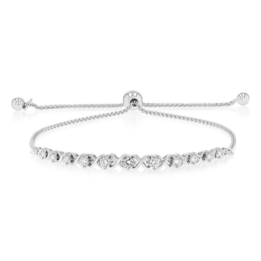 Luminesce Lab Grown 1/2 Carat Diamond Bracelet in Sterling Silver