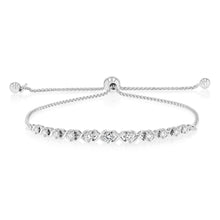 Load image into Gallery viewer, Luminesce Lab Grown 1/2 Carat Diamond Bracelet in Sterling Silver