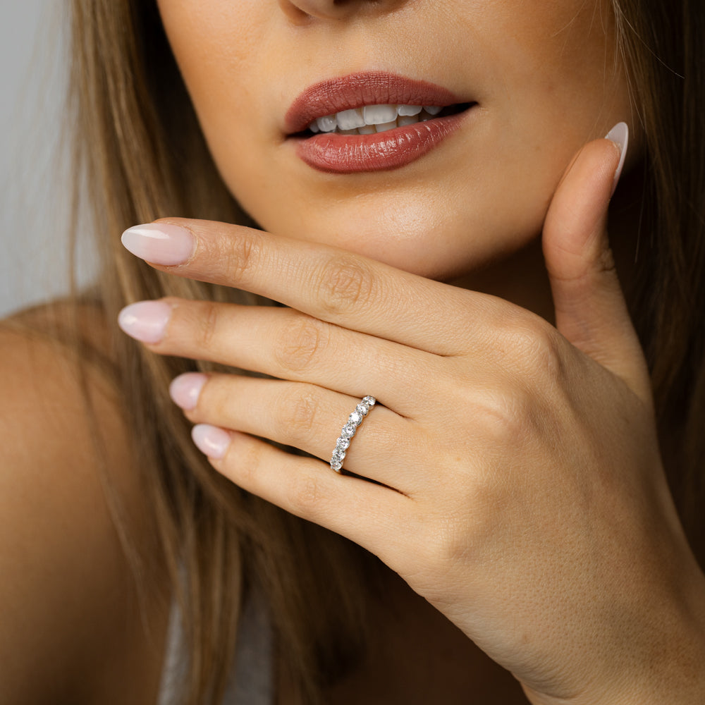 Luminesce Lab Grown 3/4 Carat Eternity Ring in Sterling Silver