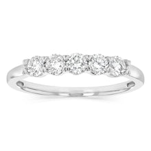 Load image into Gallery viewer, Luminesce Lab Grown 1/4 Carat Eternity Ring in Sterling Silver