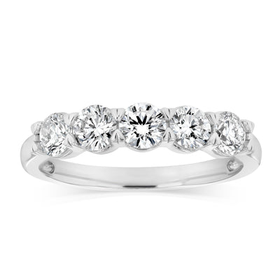 Luminesce Lab Grown 1 Carat Eternity Ring in Sterling Silver
