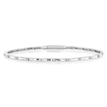 Load image into Gallery viewer, Luminesce Lab Grown 1/6 Carats Diamond Bangle in Sterling Silver